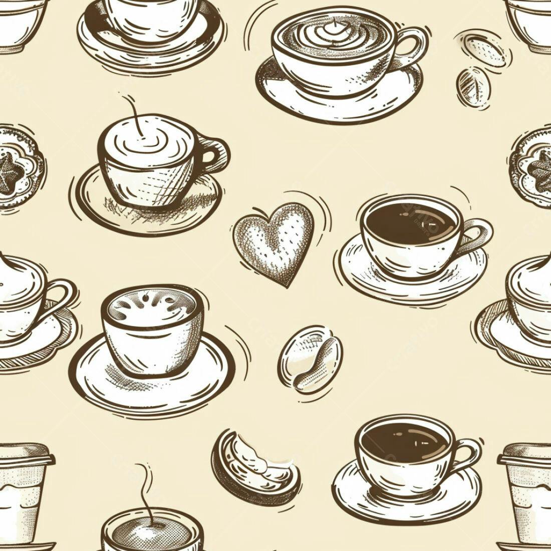 Textura Café Padrão para Fundo