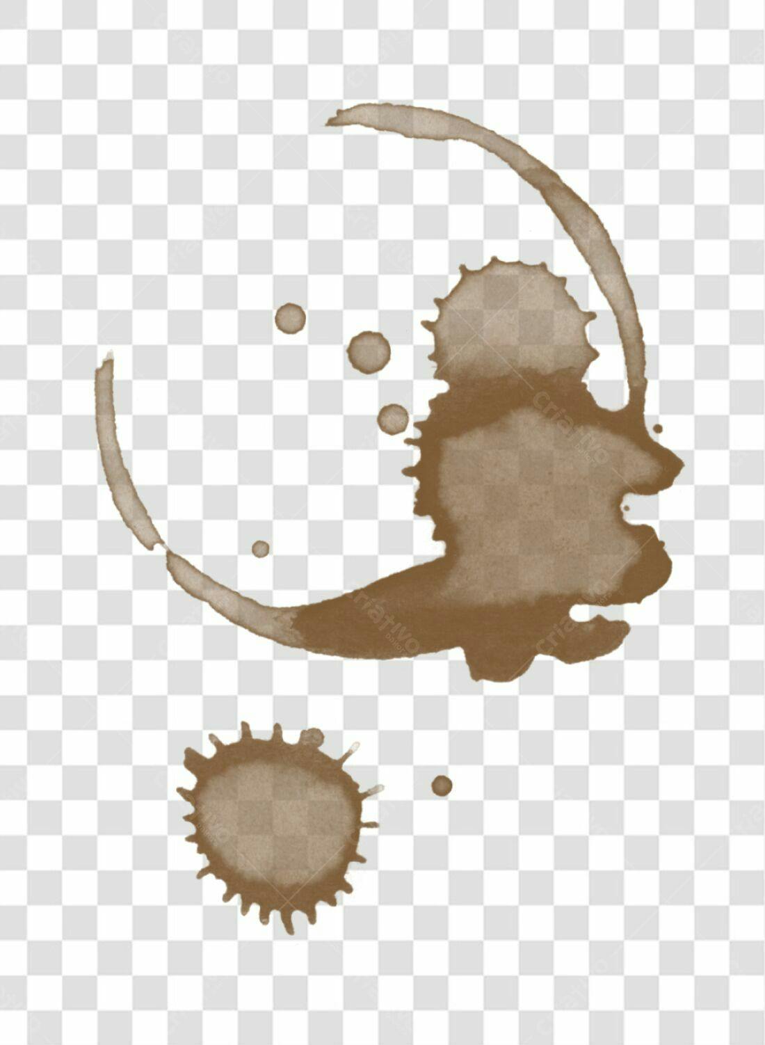 Icone Mancha de Café PNG com fundo transparente