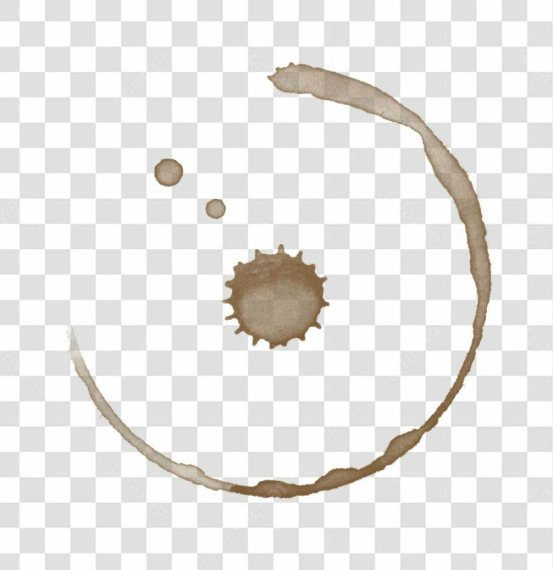Icone de Mancha de Café PNG com fundo transparente