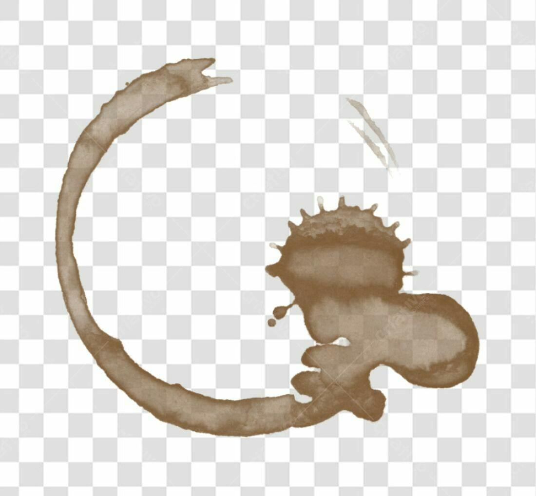 Icone Mancha de Café PNG com fundo transparente