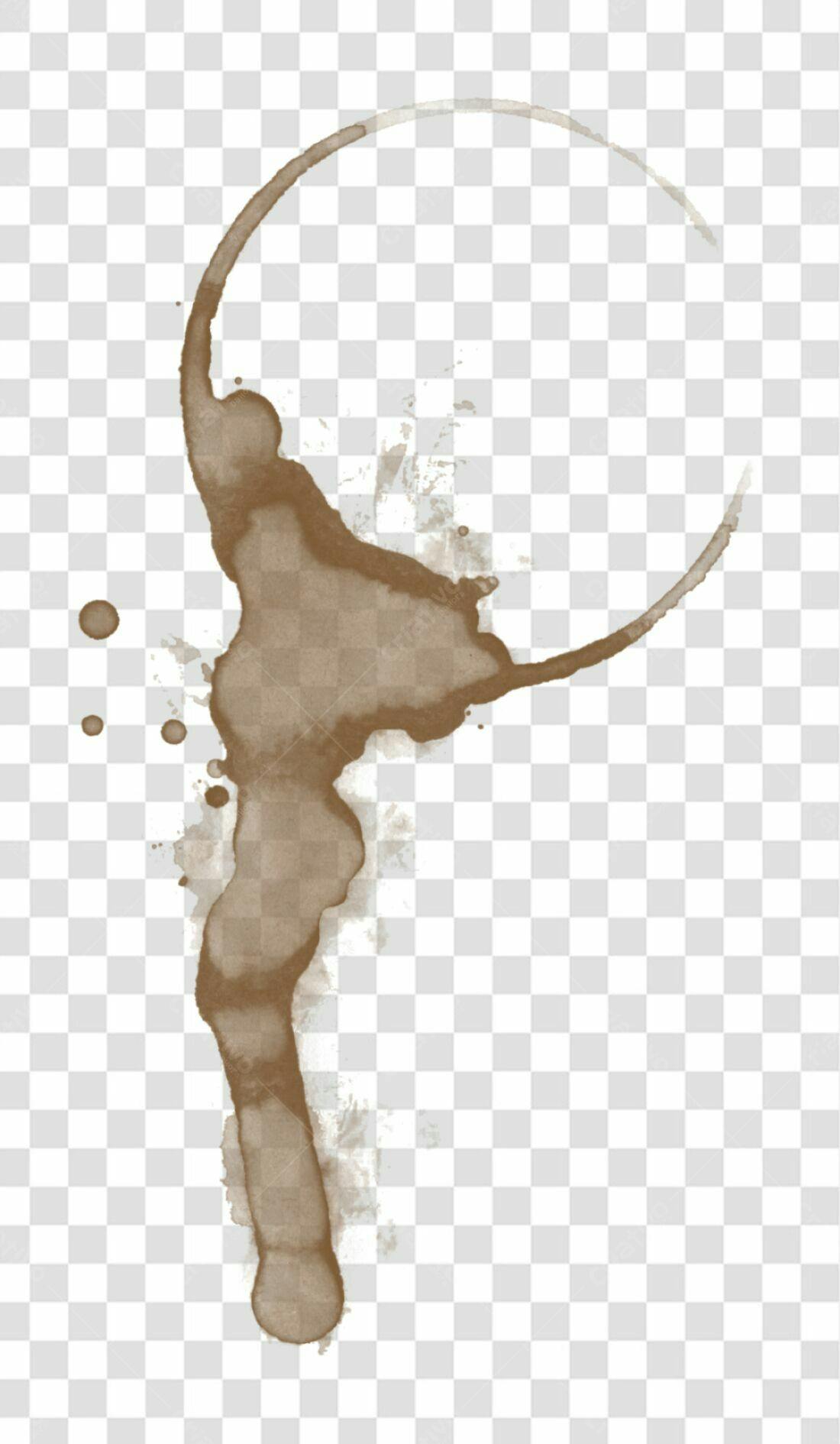 Icone Mancha de Café PNG com fundo transparente