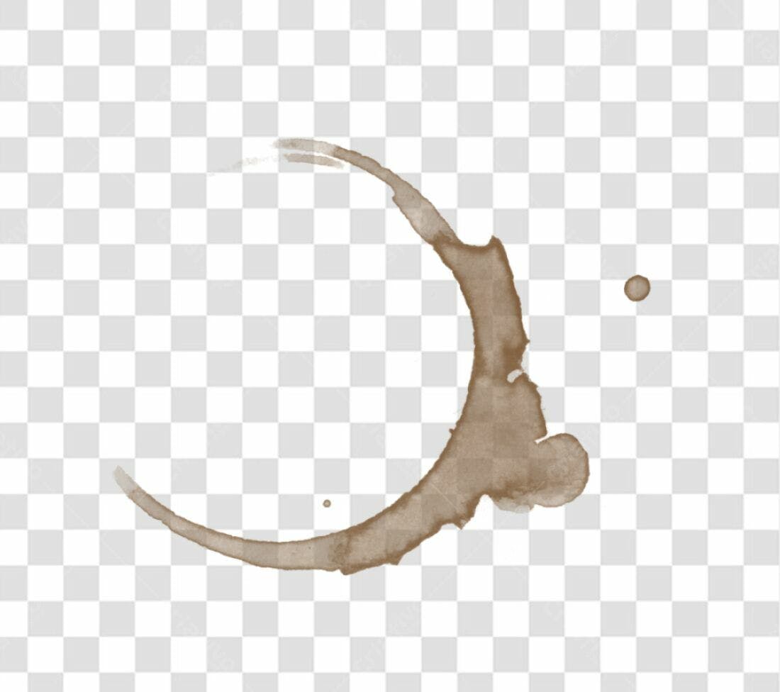 Icone Mancha de Café PNG com fundo transparente