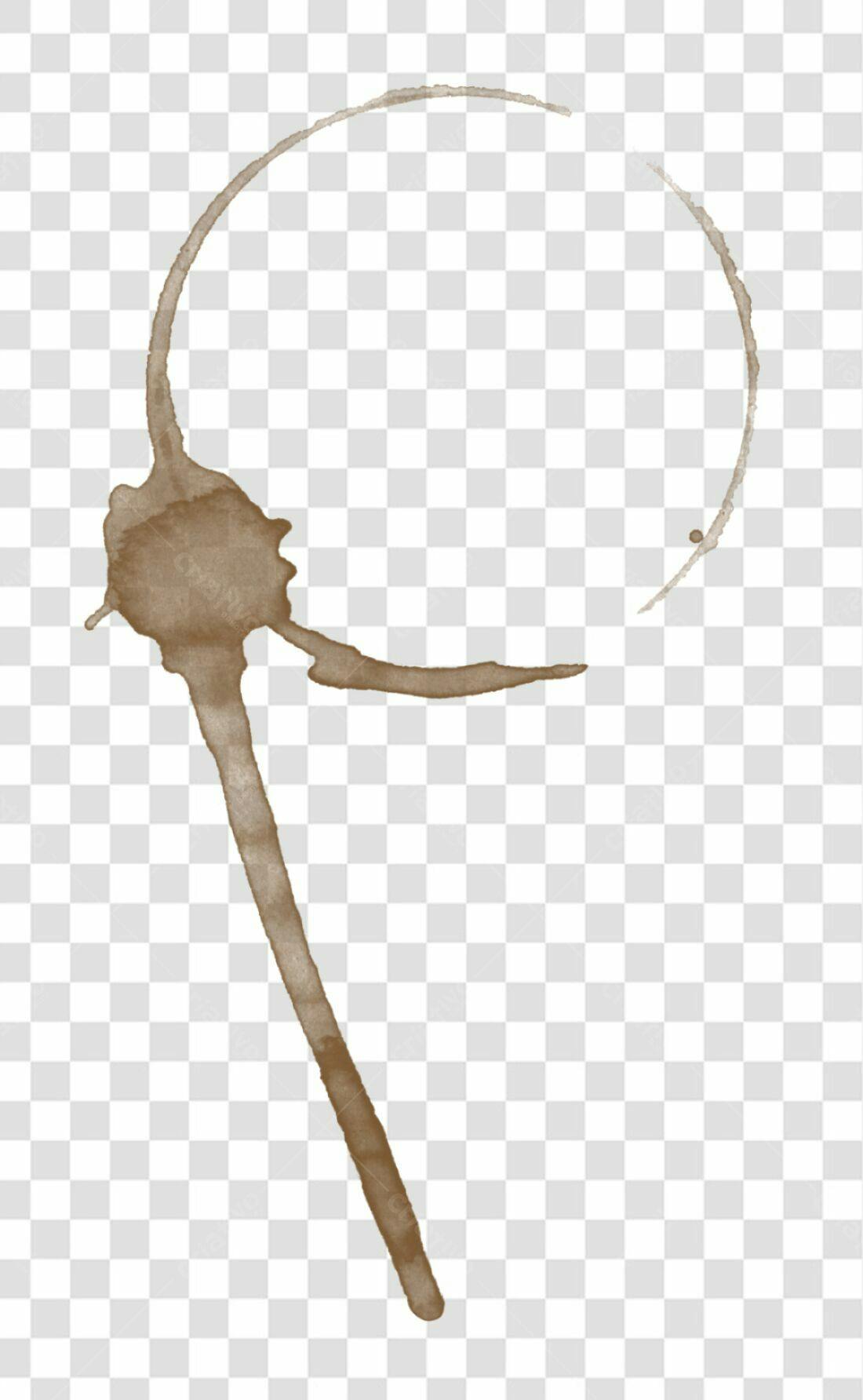 PNG Elemento gráfico Mancha de Café com fundo transparente