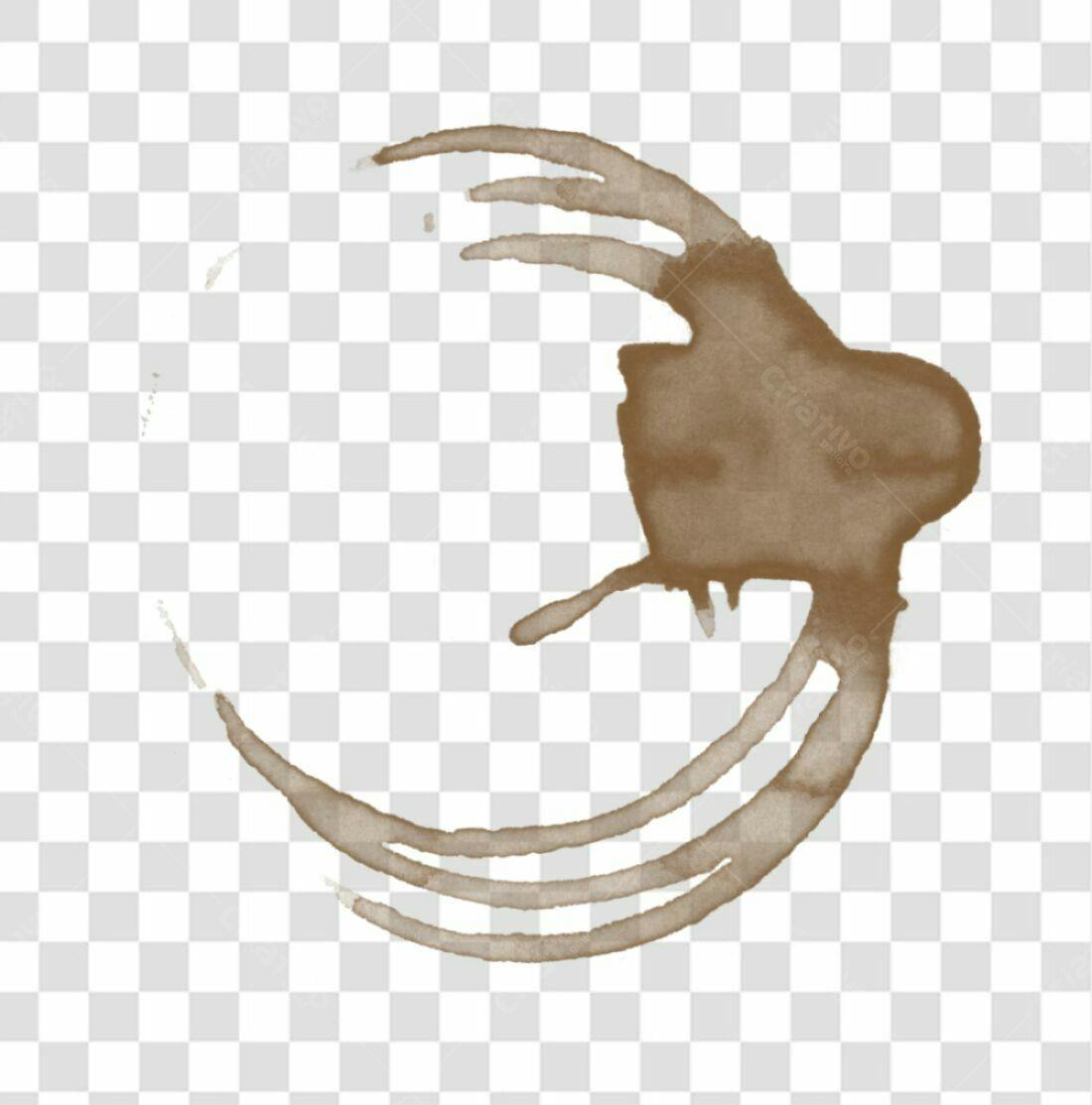 Icone Mancha de Café PNG com fundo transparente
