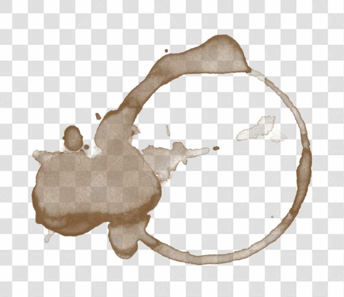 Icone Mancha de Café PNG com fundo transparente