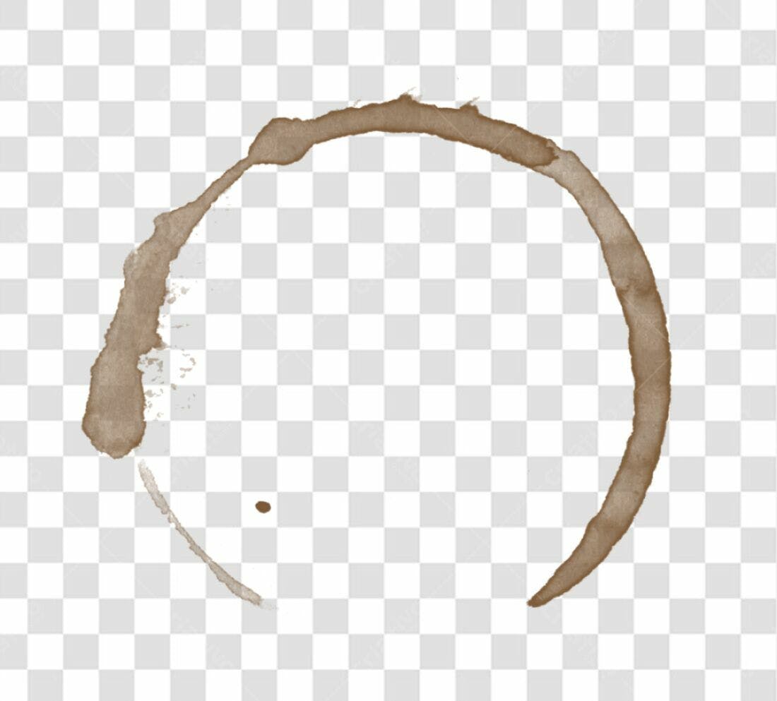Icone de mancha de café PNG com fundo transparente