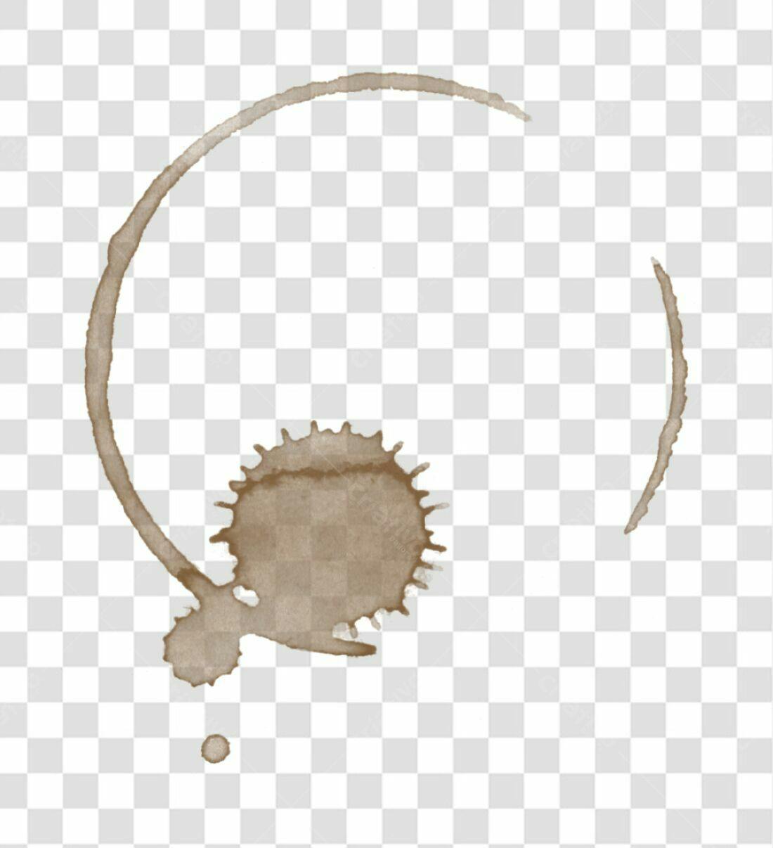 Icone de Mancha de Café PNG com fundo transparente
