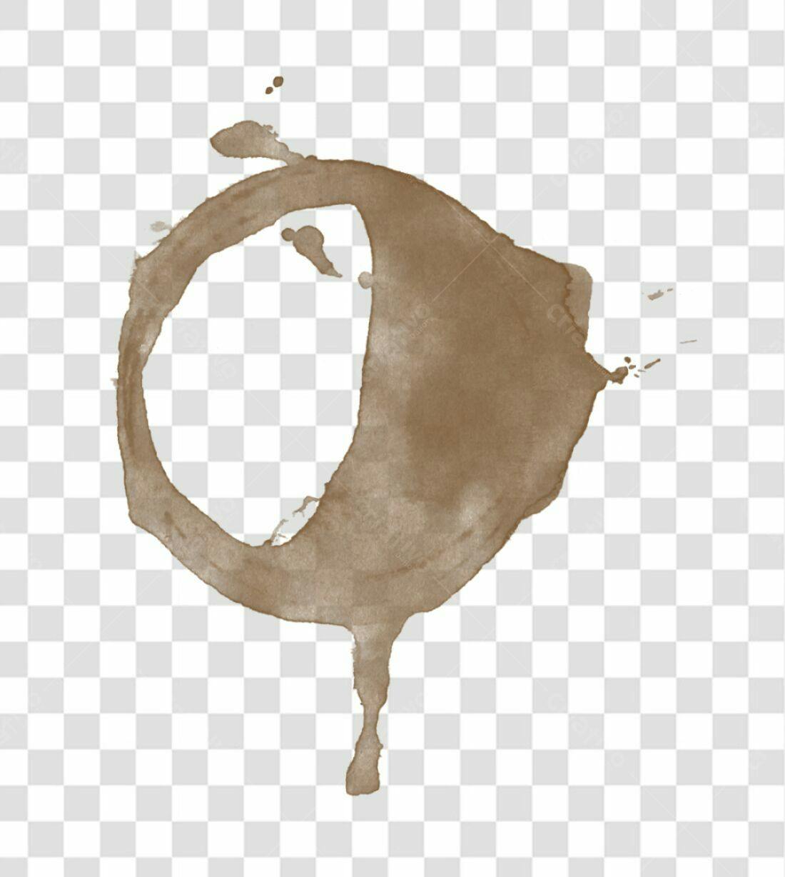 Icone de Mancha de Café PNG com fundo transparente
