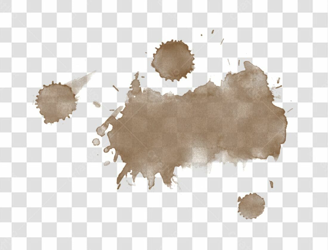 Mancha de Café PNG com fundo transparente