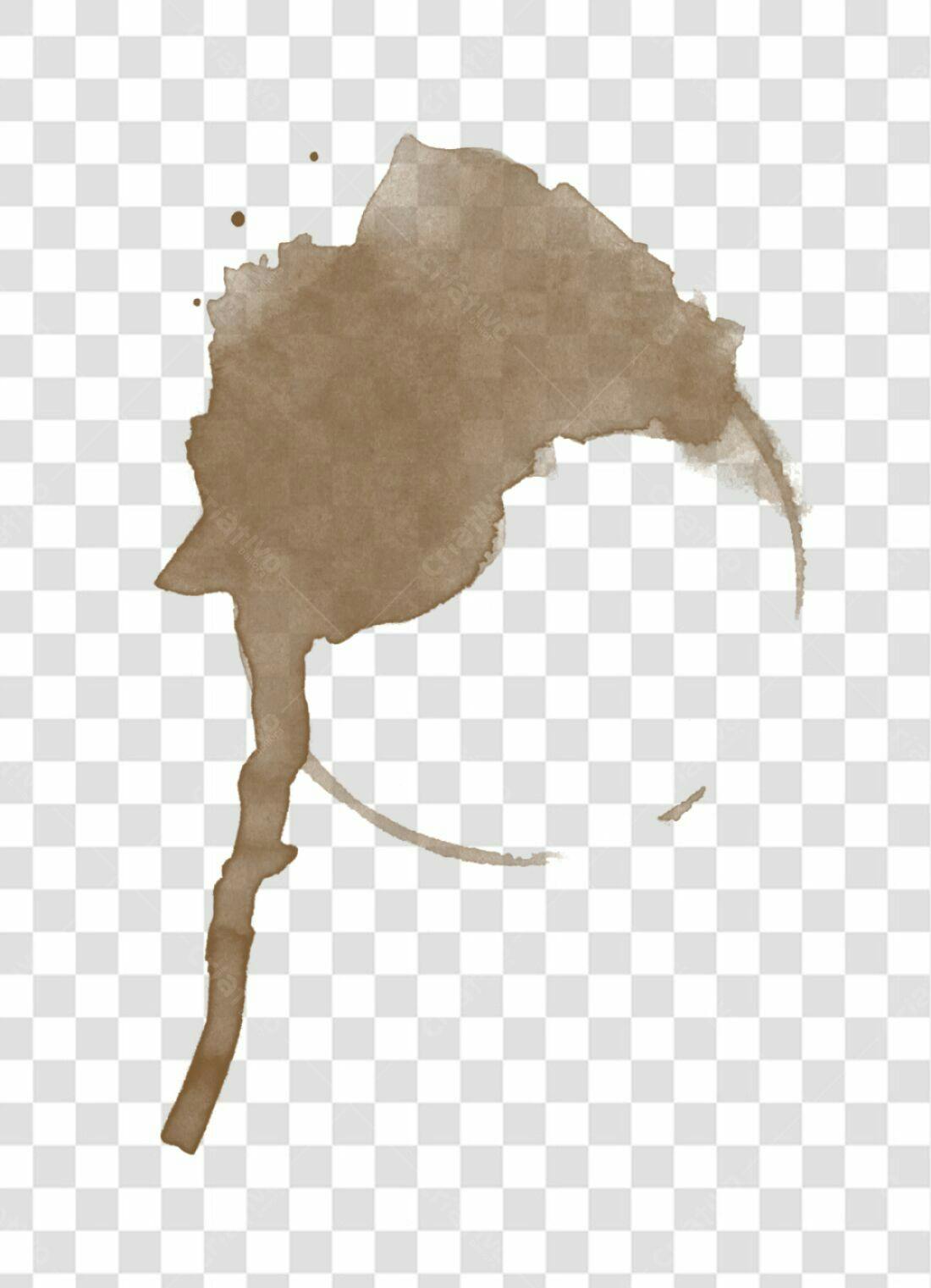 Icone Mancha de Café PNG com fundo transparente