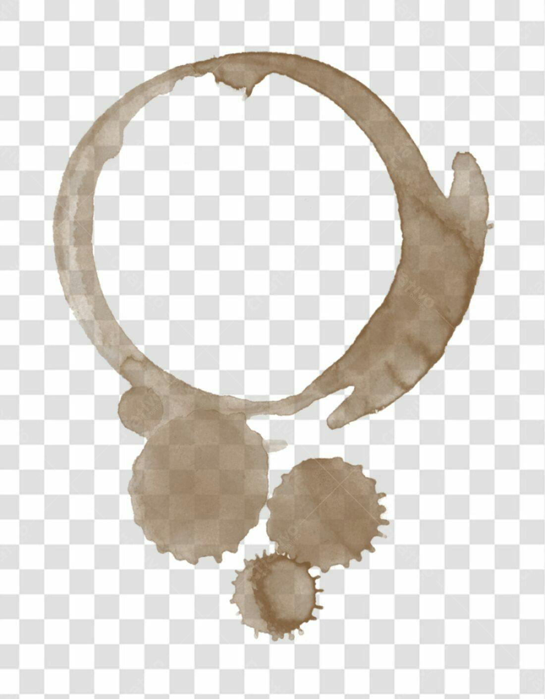 Icone de mancha de café PNG com fundo transparente
