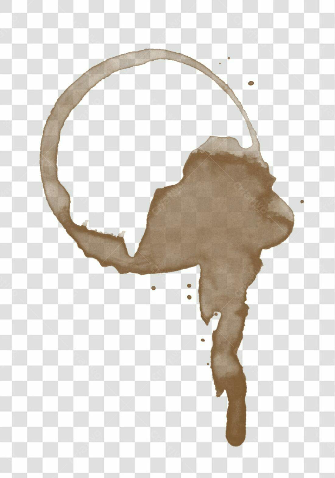 PNG Elemento Café Manchas com fundo transparente