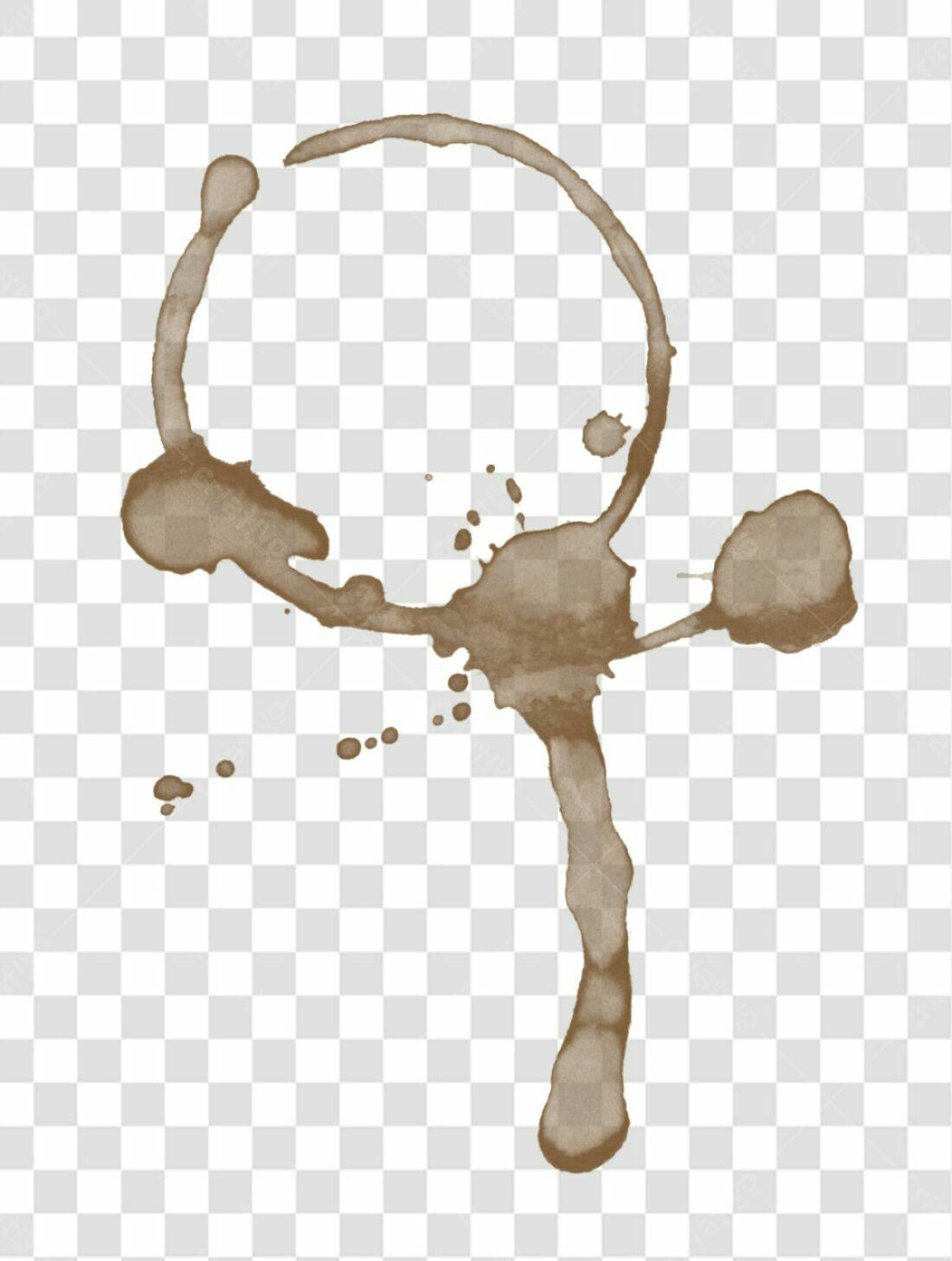 Icone de mancha de café PNG com fundo transparente