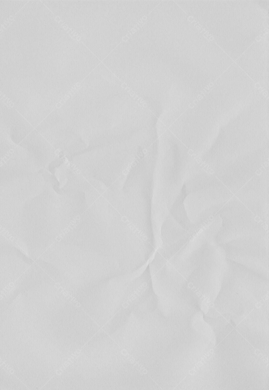 Textura Papel Amassado Branco para Fundo