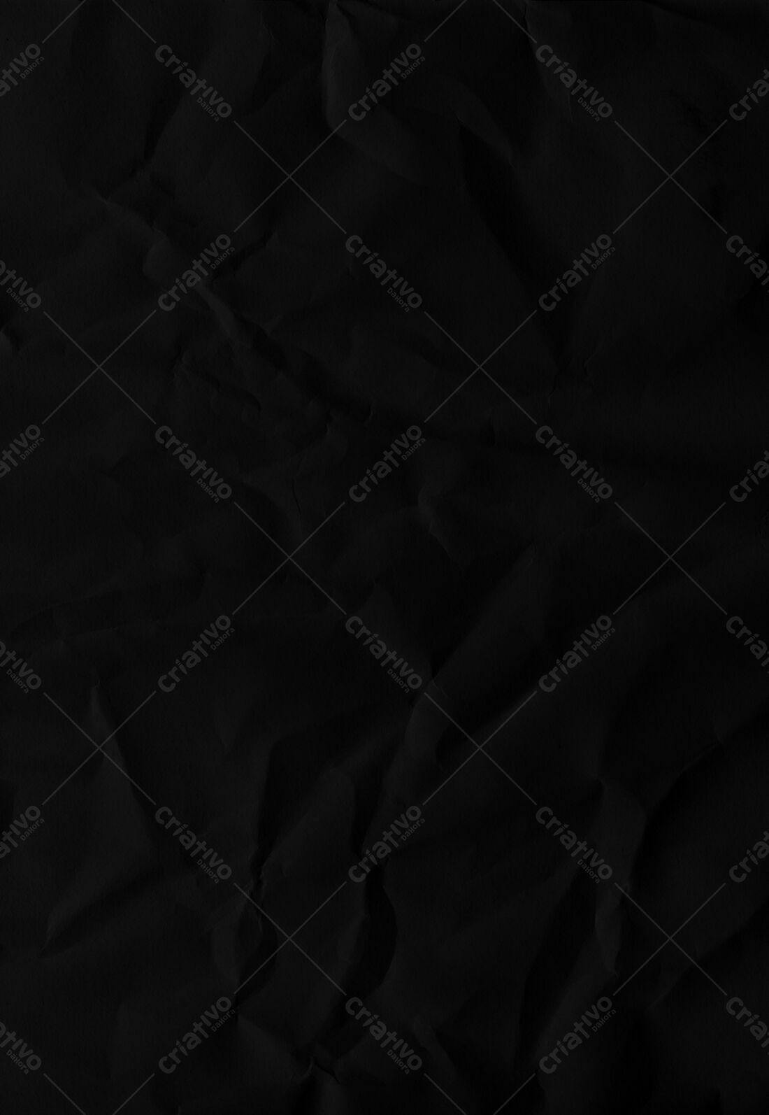 Textura papel amassado preto para fundo