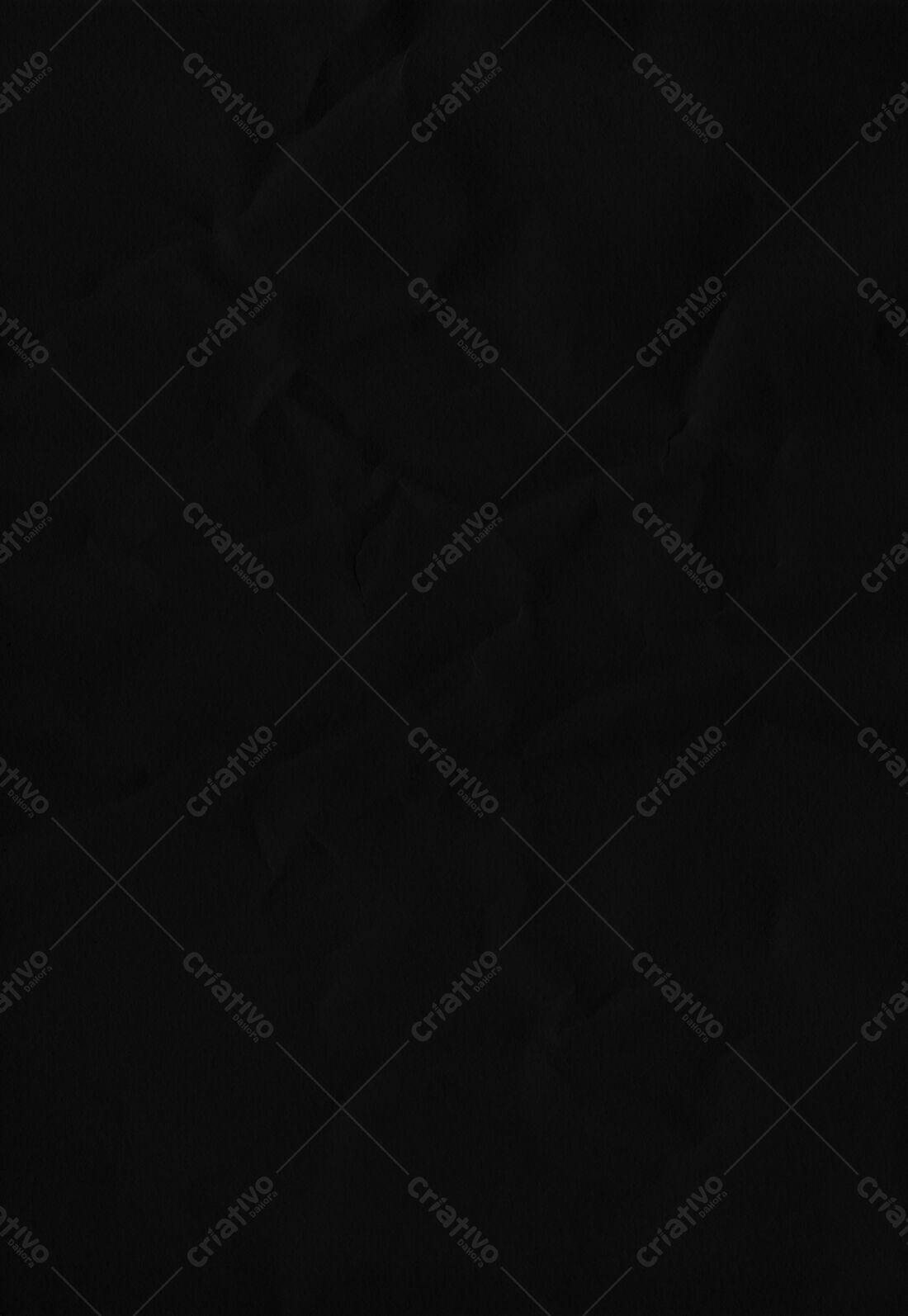 Textura Papel Preto Amasseado para Fundo