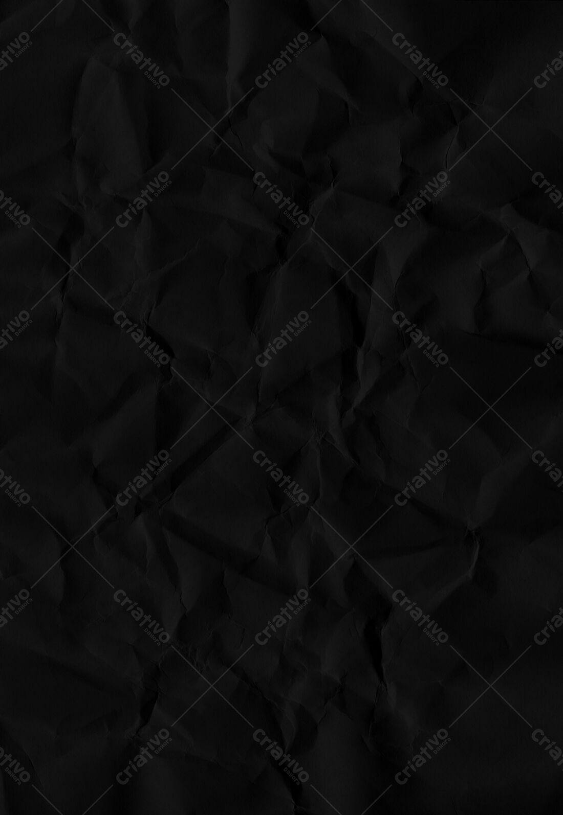 Textura Papel Amassado Preto para Fundo