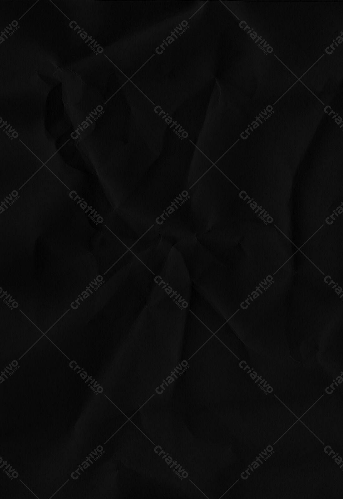 Textura papel amassado preto para fundo