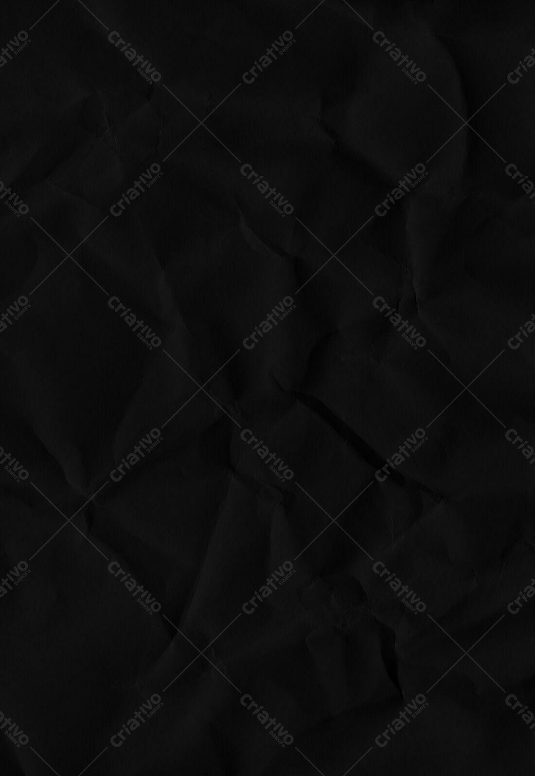 Textura Papel Amassado Preto para Fundo