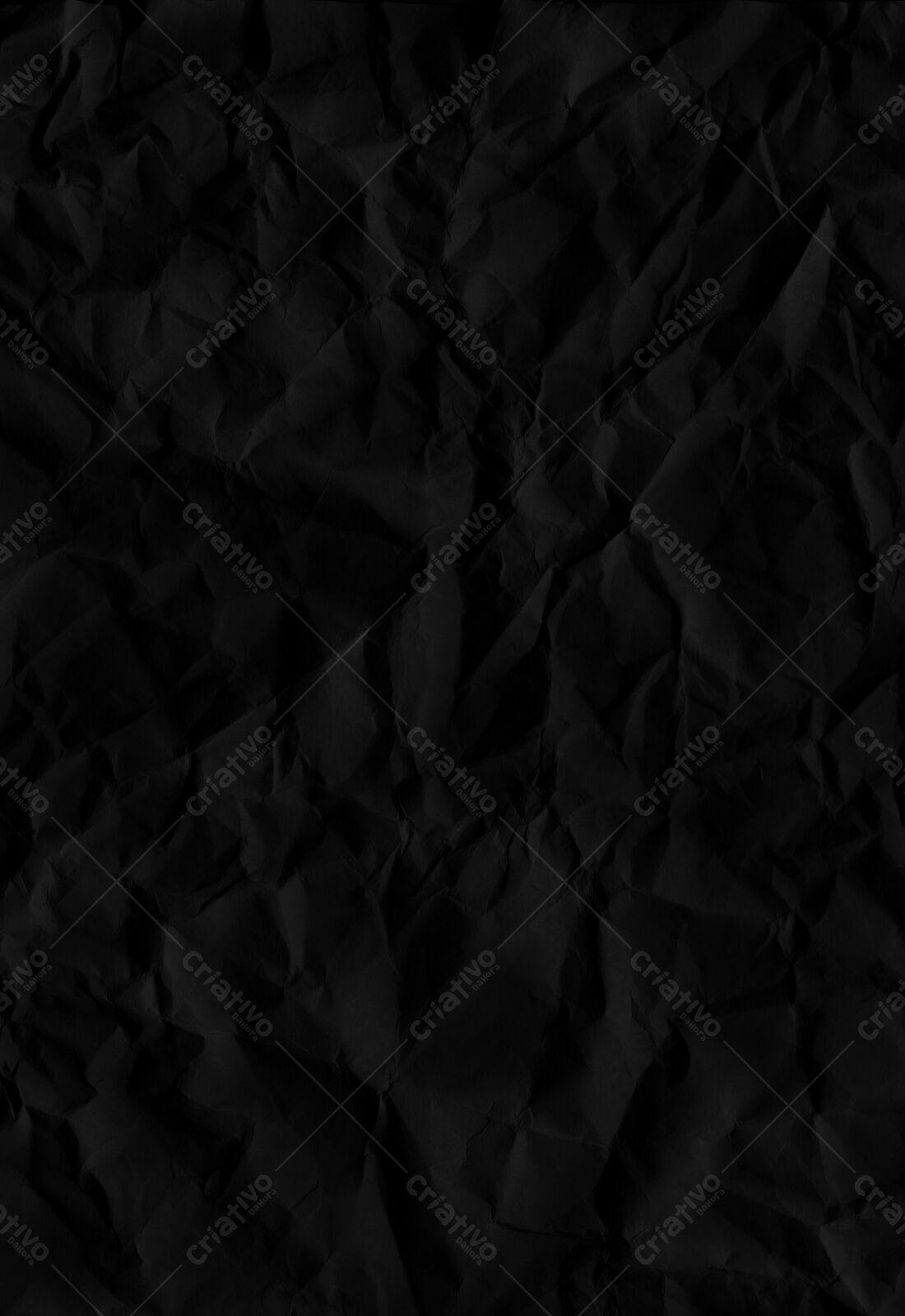 Textura Papel Amassado Preto para Fundo
