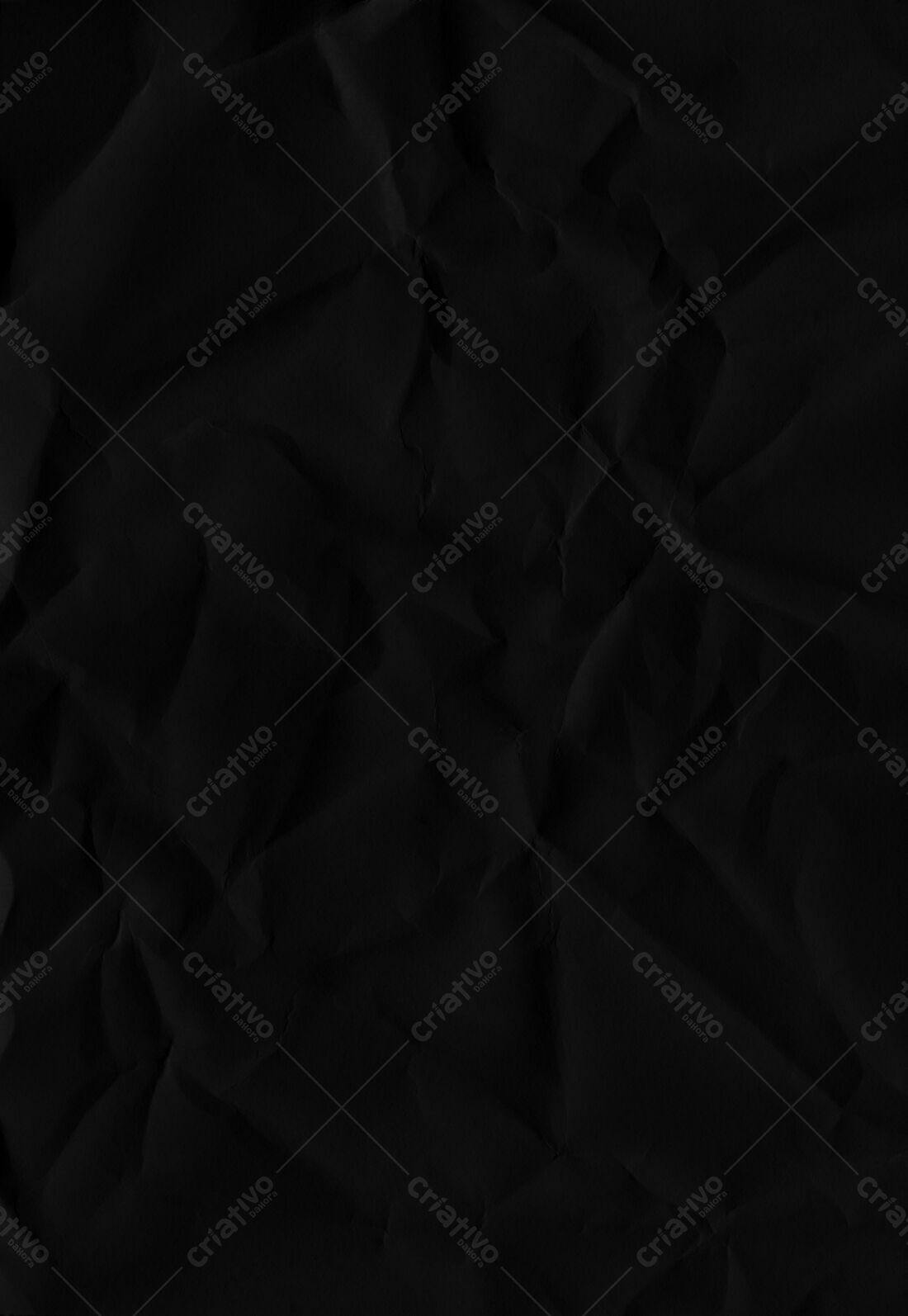 Textura Papel Amassado Preto para Fundo