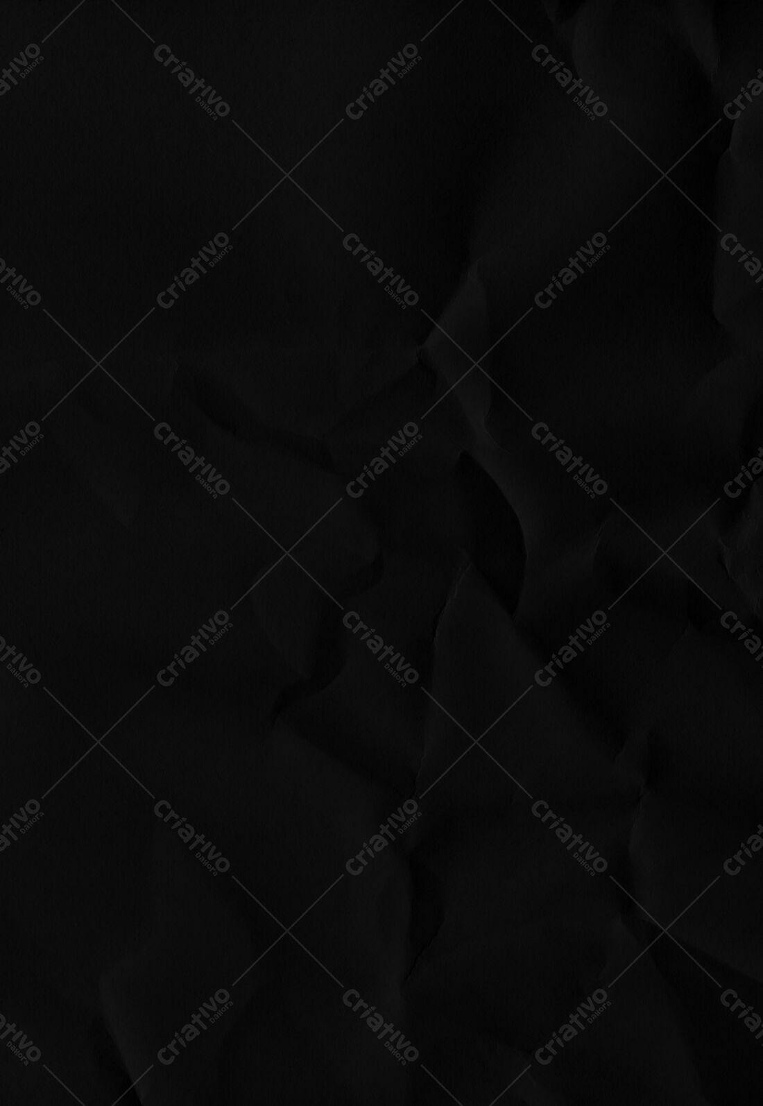 Textura Papel Preto Amassado para Fundo