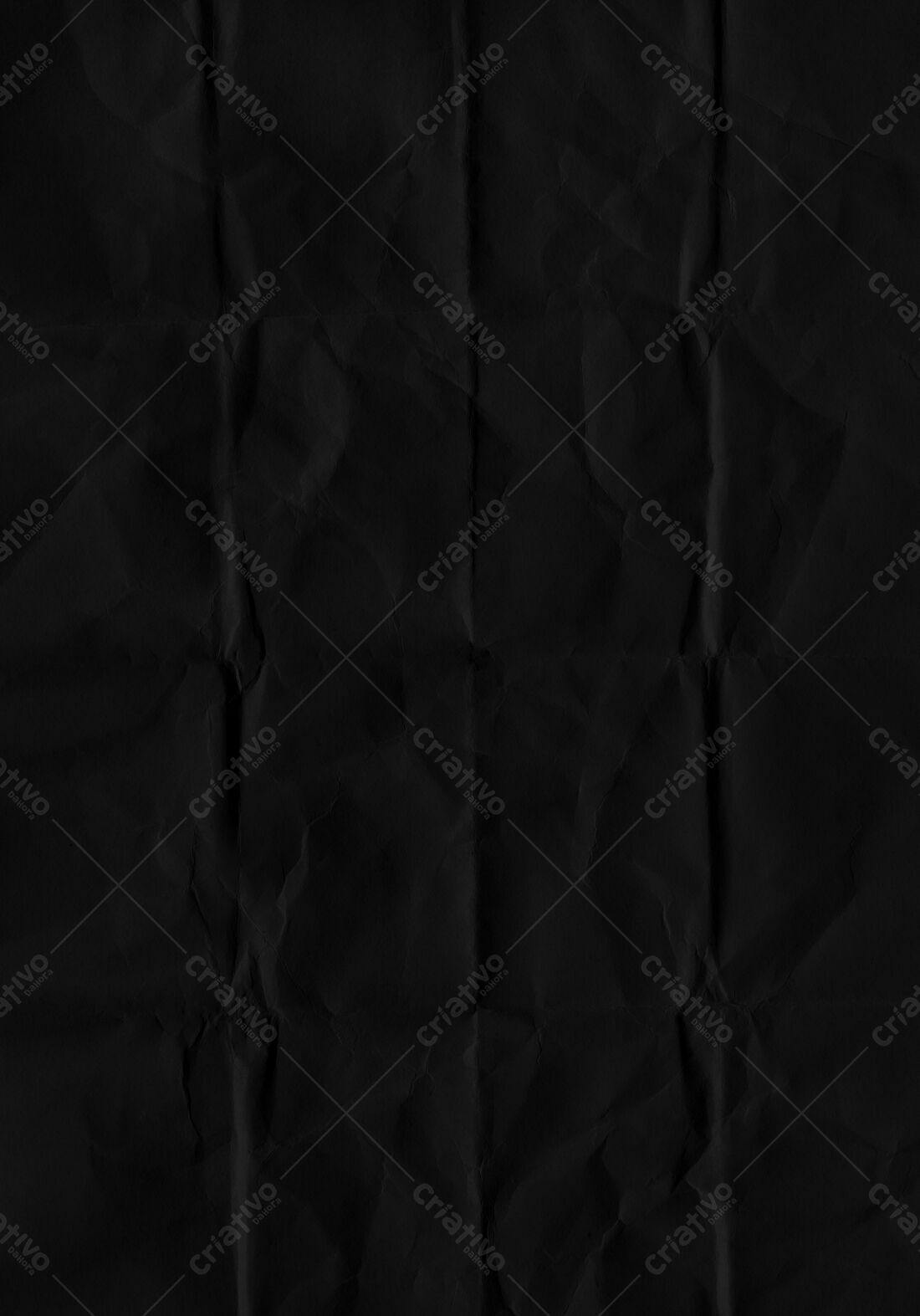 Textura Papel Amassado Preto para Fundo