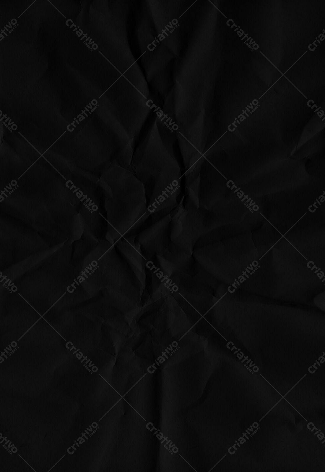 Textura Papel Amassado Preto para Fundo