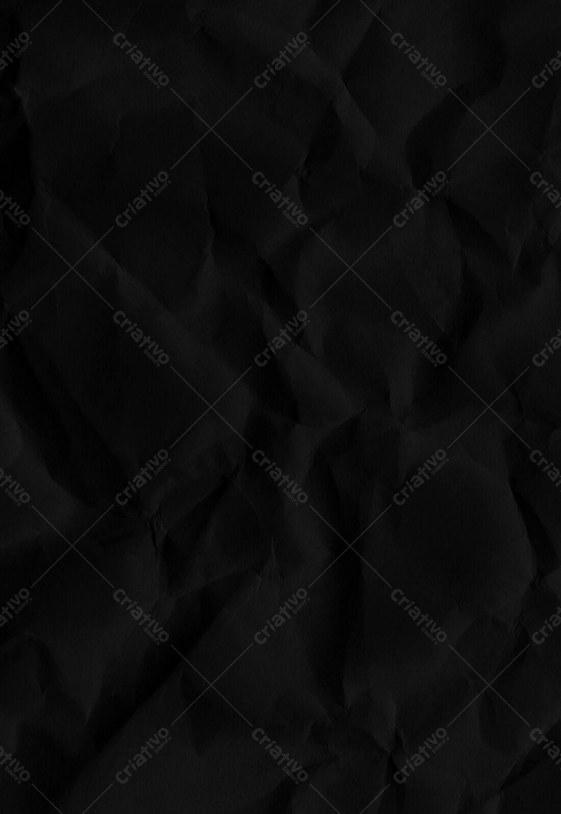 Textura Papel Amassado Preto para Fundo