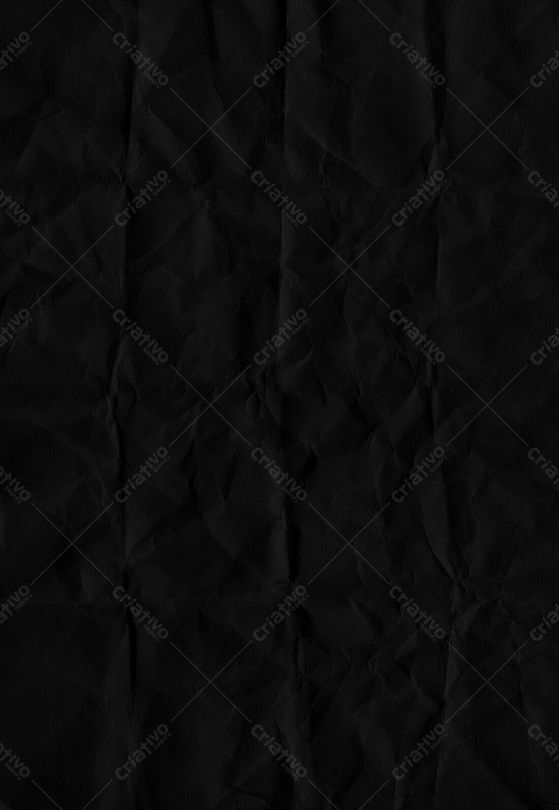Textura Papel Amassado Preto para Fundo