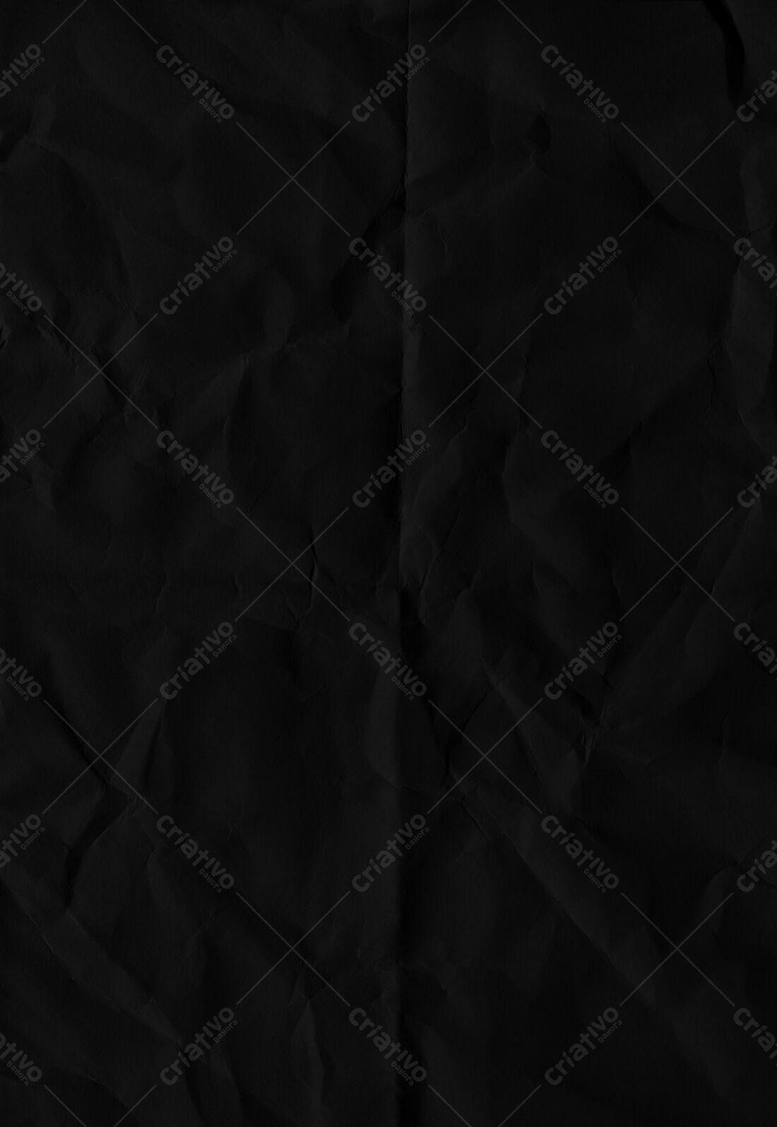 Textura papel amassado preto para fundo
