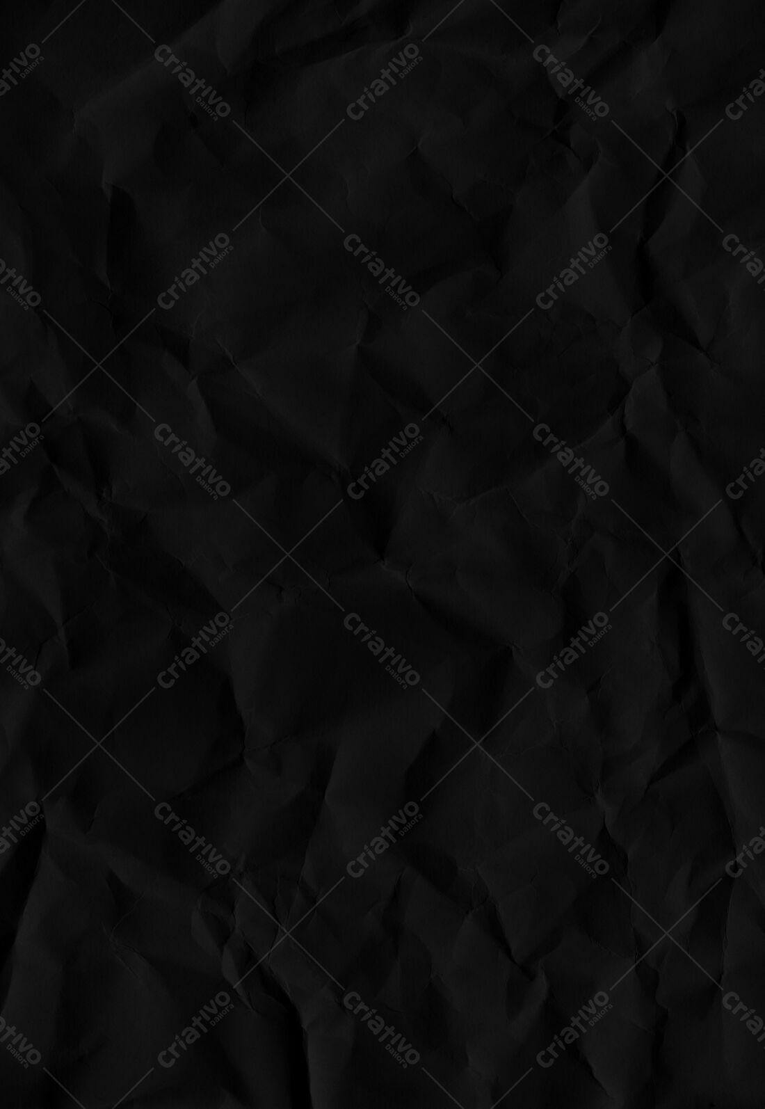 Textura Papel Amassado Preto para Fundo