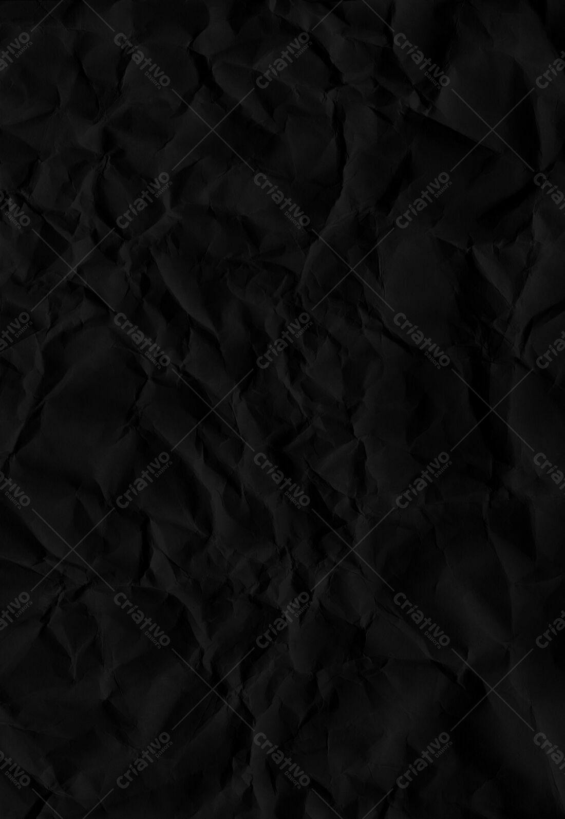 Textura Papel Amassado Preto para Fundo
