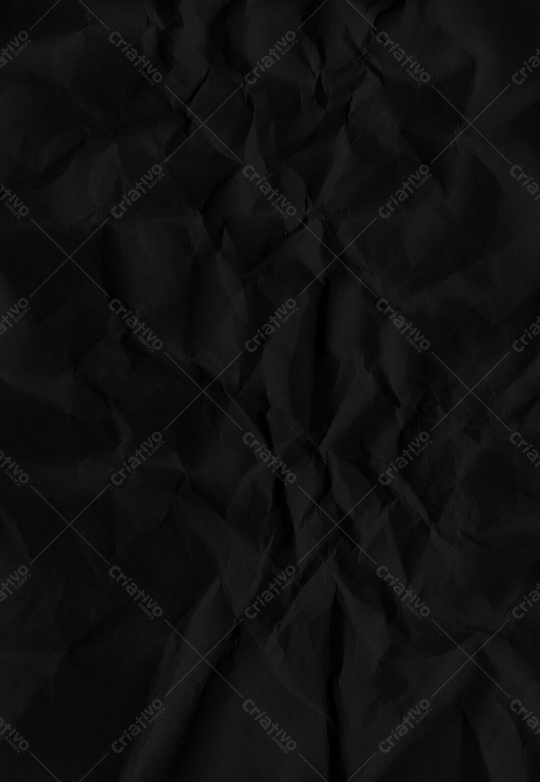 Textura Papel Preto Amassado para Fundo