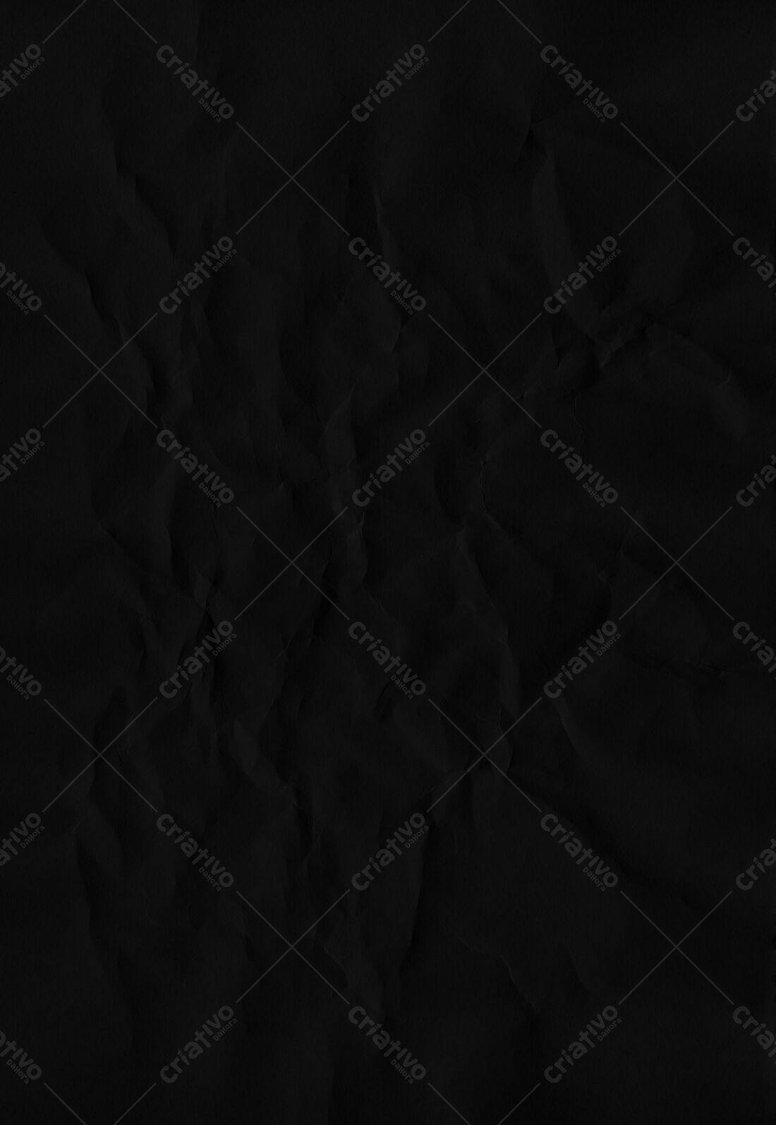 Textura Papel Amassado Preto para Fundo