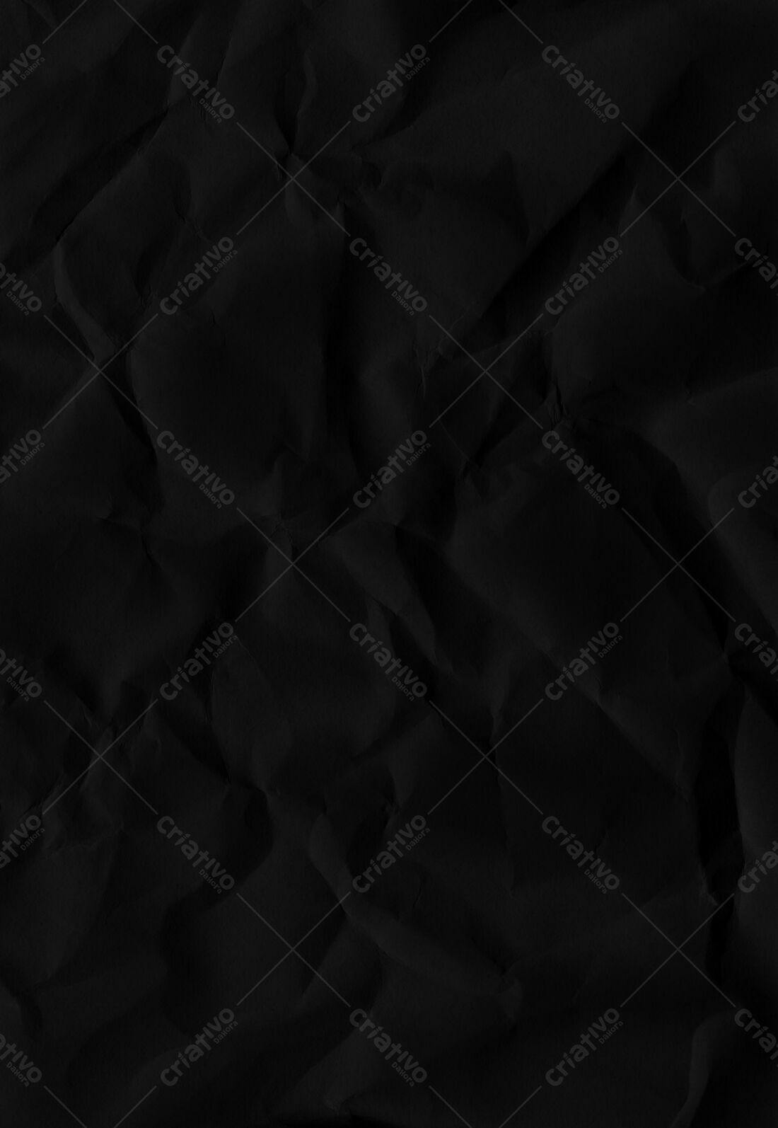 Textura Papel Amassado Preto para Fundo