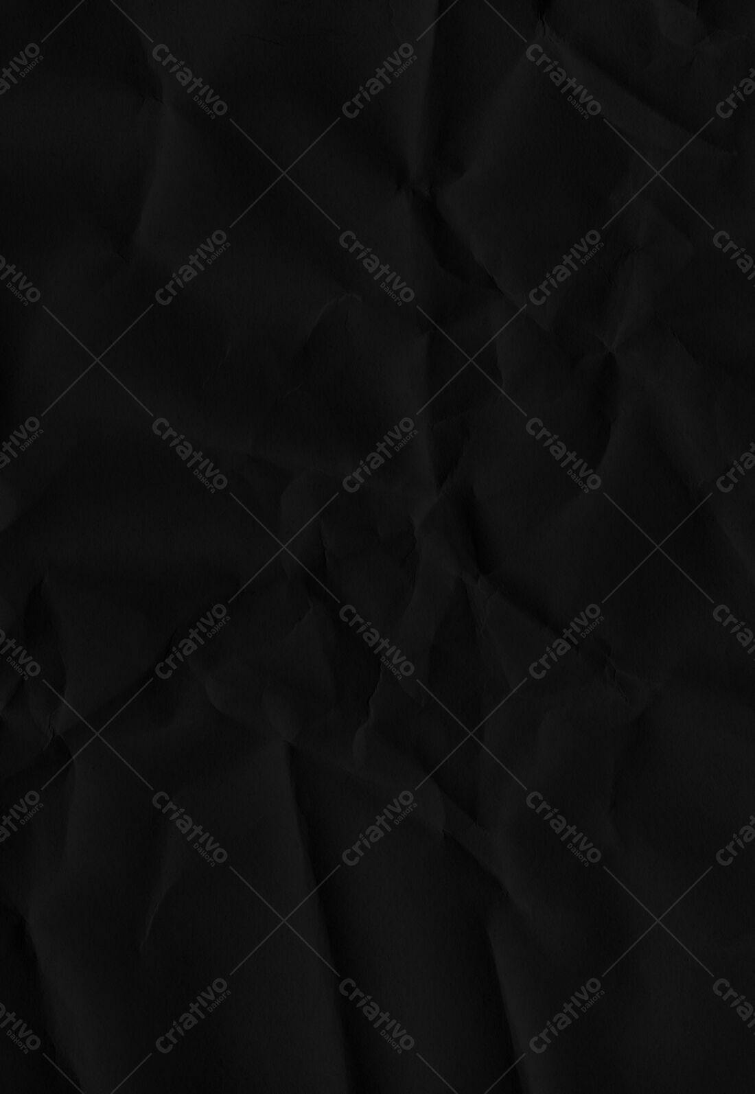 Textura Papel Amassado Preto para Fundo