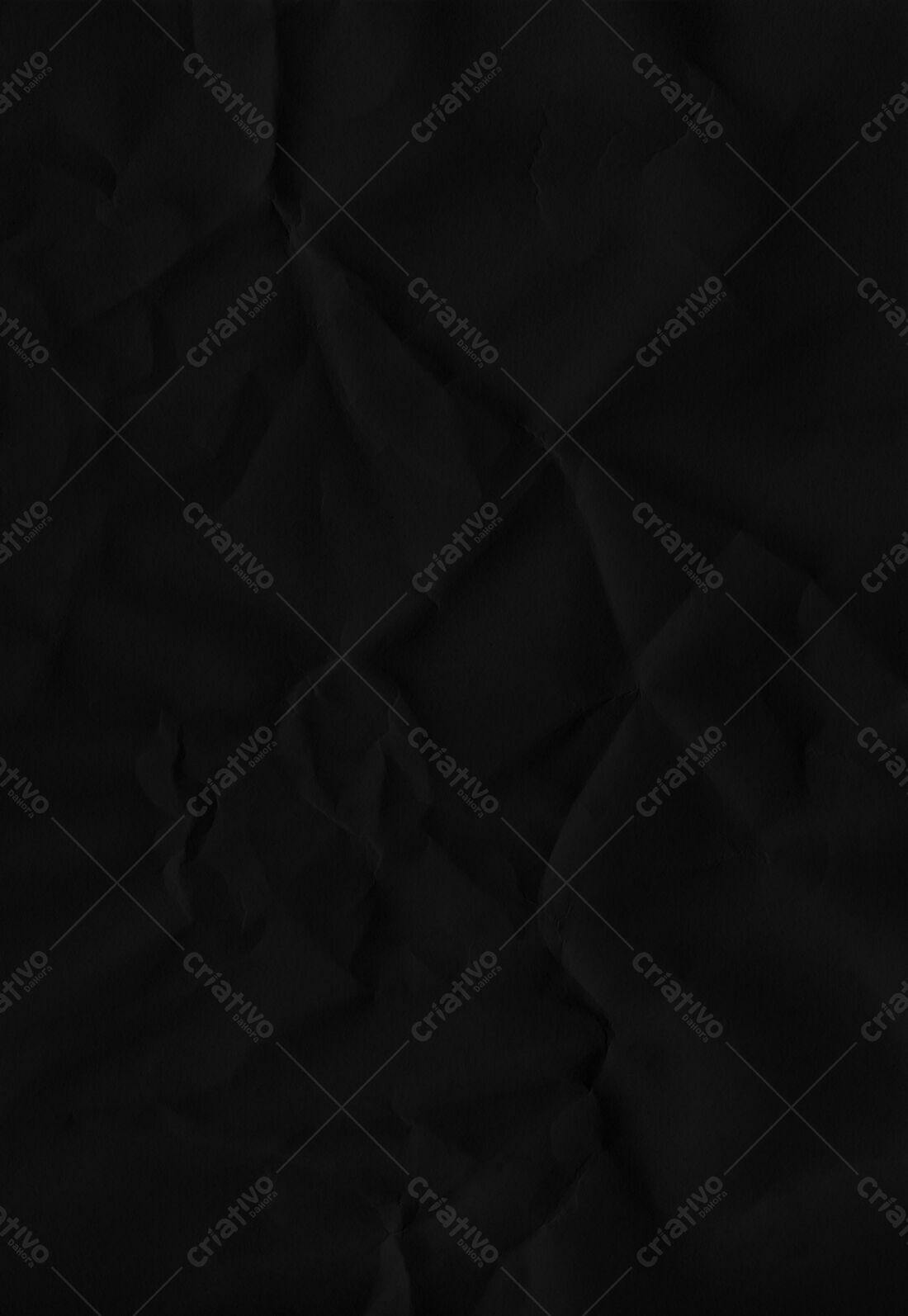 Textura Papel Amassado Preto para Fundo