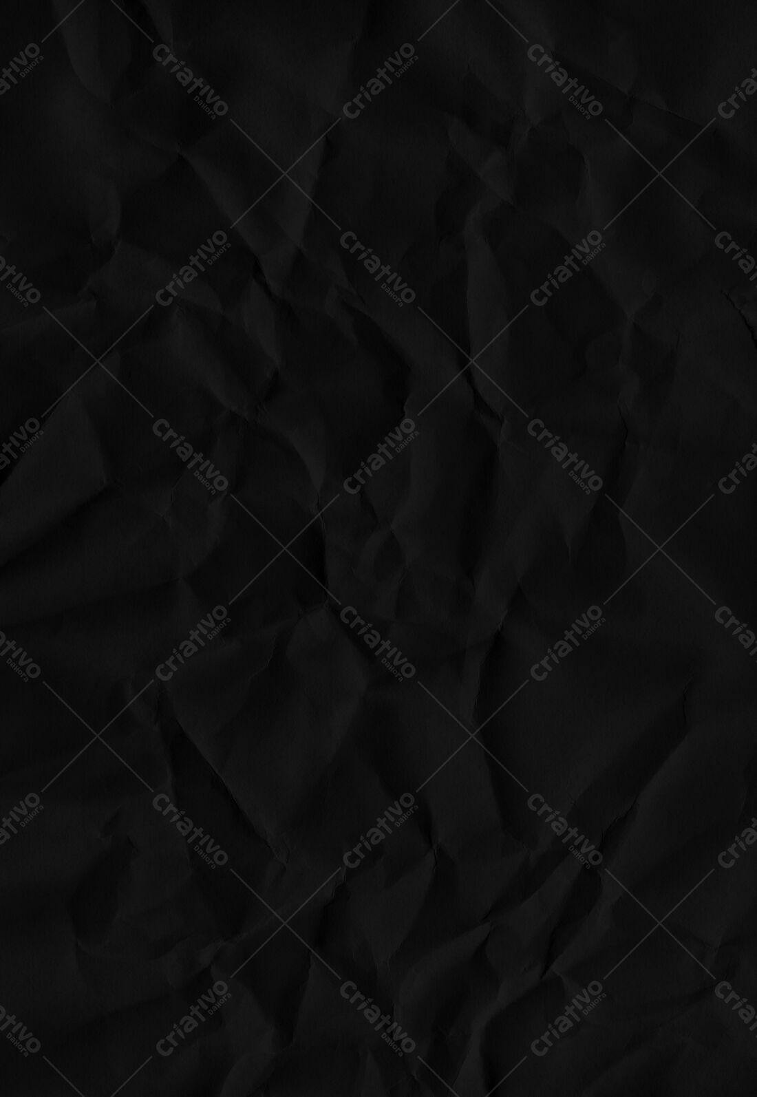 Textura Papel Amassado Preto para Fundo