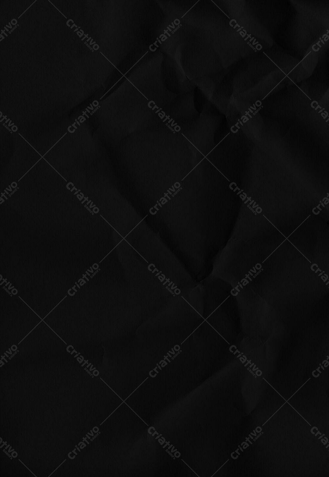 Textura Papel Preto Amassado para Fundo