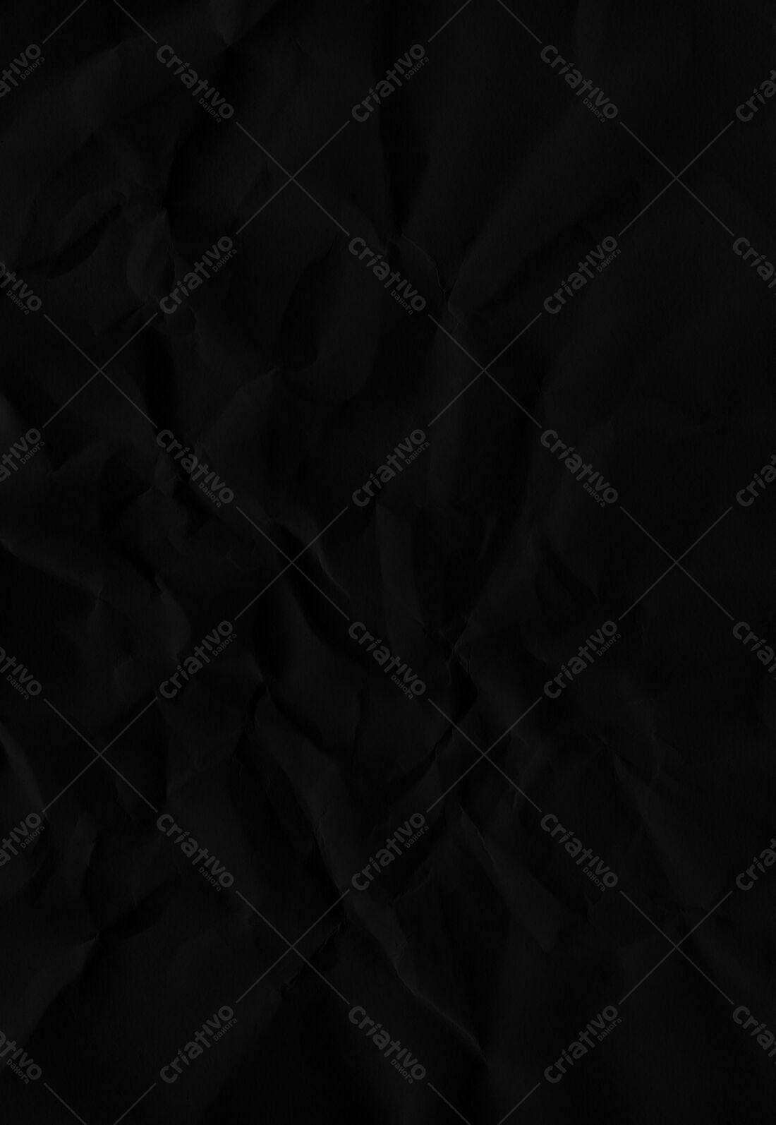 Textura Papel Amassado Preto para Fundo