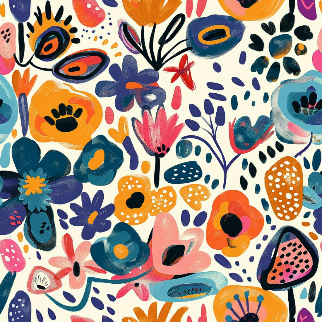 Textura floral colorida para fundo