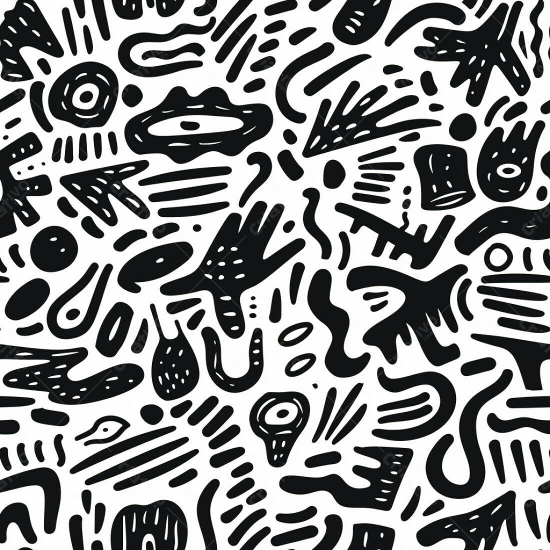 Textura Abstrata Preto e Branco para Fundo