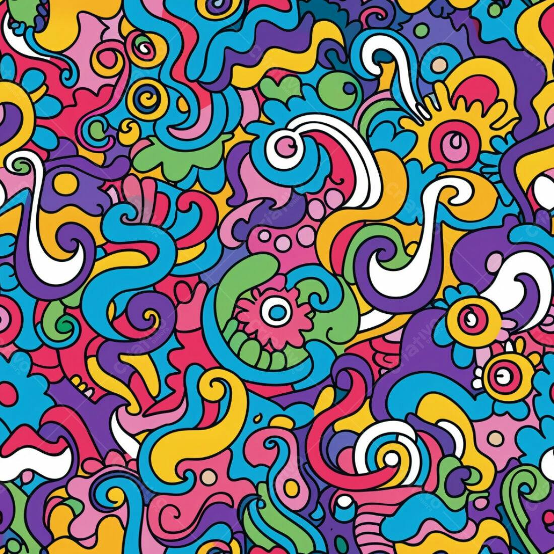 Textura Abstrata Psicodélica para Fundo