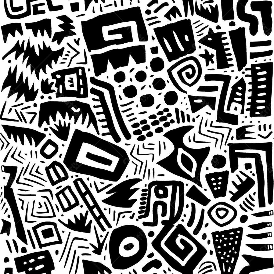 Textura Abstrata Preto e Branco para Fundo