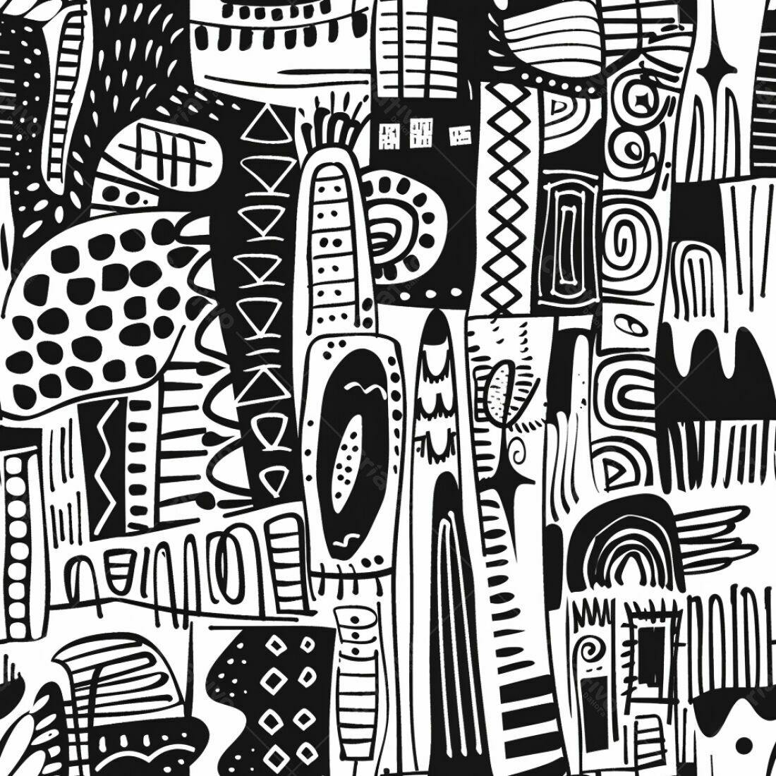 Textura Abstrata Preto e Branco para Fundo