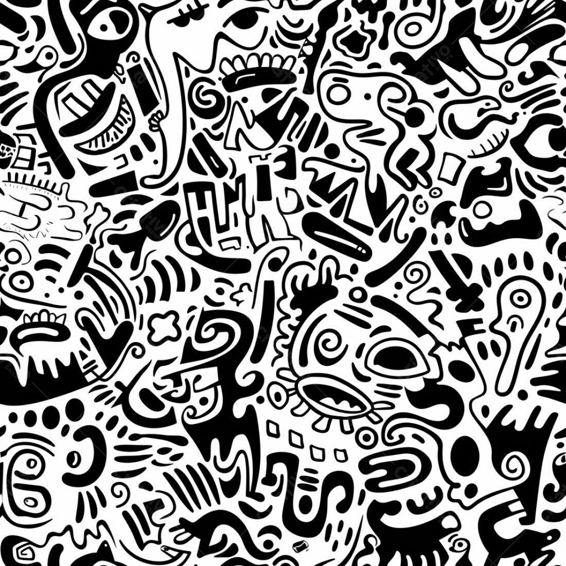 Textura Abstrata Preto e Branco para Fundo