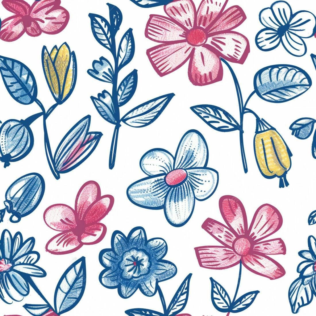 Textura floral romântica para papel de parede