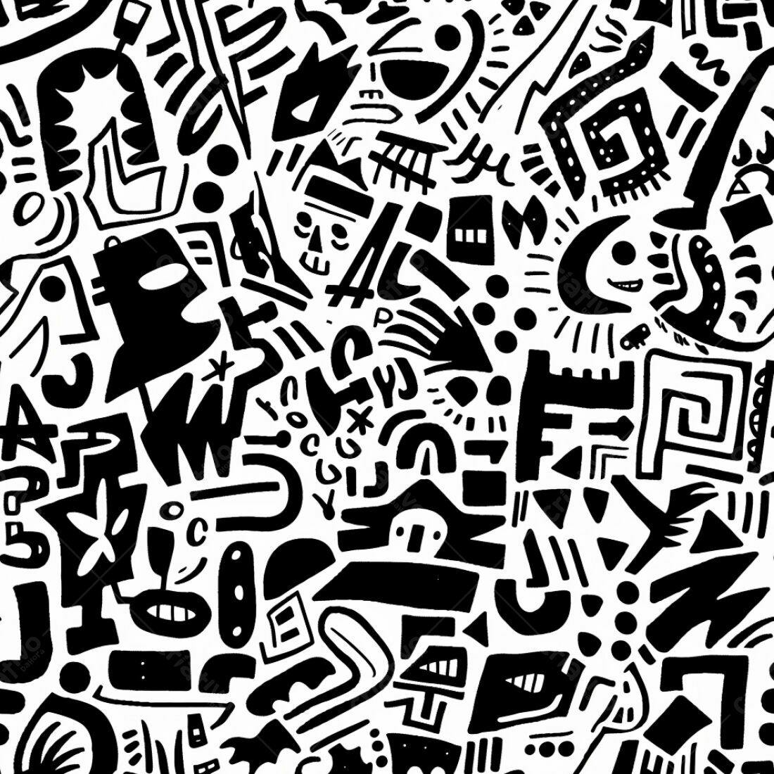 Textura Abstrata Preto e Branco para Fundo