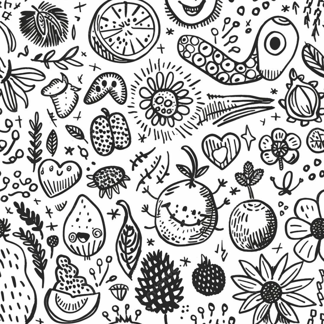 Textura Desenho Infantil para Fundo